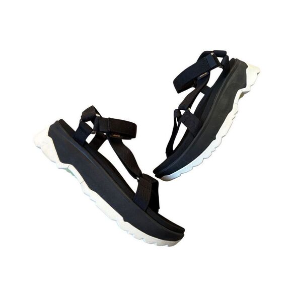 Teva Women's Jadito Universal Strappy Platform Sandals size 11 Black Chunky - Picture 2 of 9